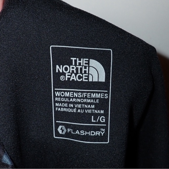 The North Face Women’s Black and Gray Diamond Print Flashdry Leggings size L - Picture 8 of 12